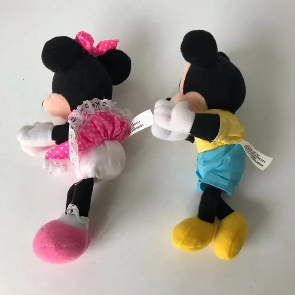 Disney MICKEY & MINNIE Mouse Gripper Grip Plush 1995 vintage lot 2 - Picture 3 of 8